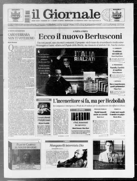 Il giornale : quotidiano del mattino